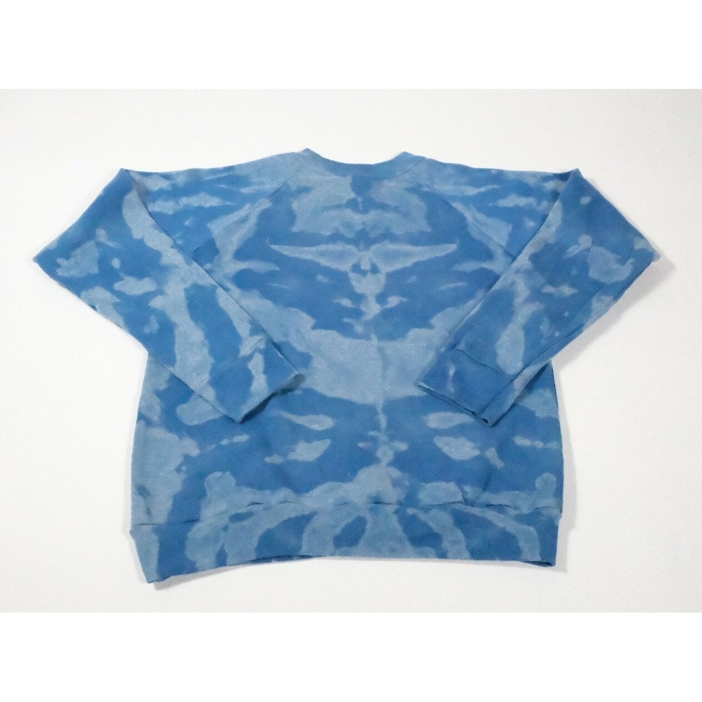 Thunderbird Sportswear Sweatshirt Womens S Blue Bleach Dyed Vintage 80s Pullover